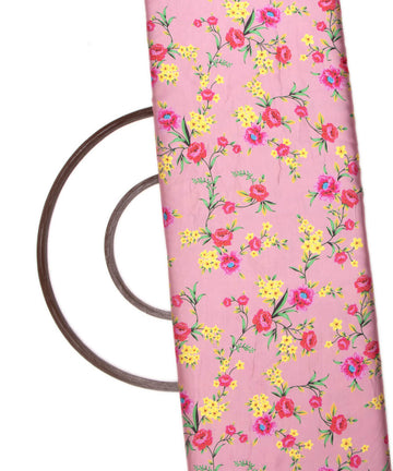 Floral Print Modal Satin Bamberg Satin Fabric Material Saree Kurta Fashion